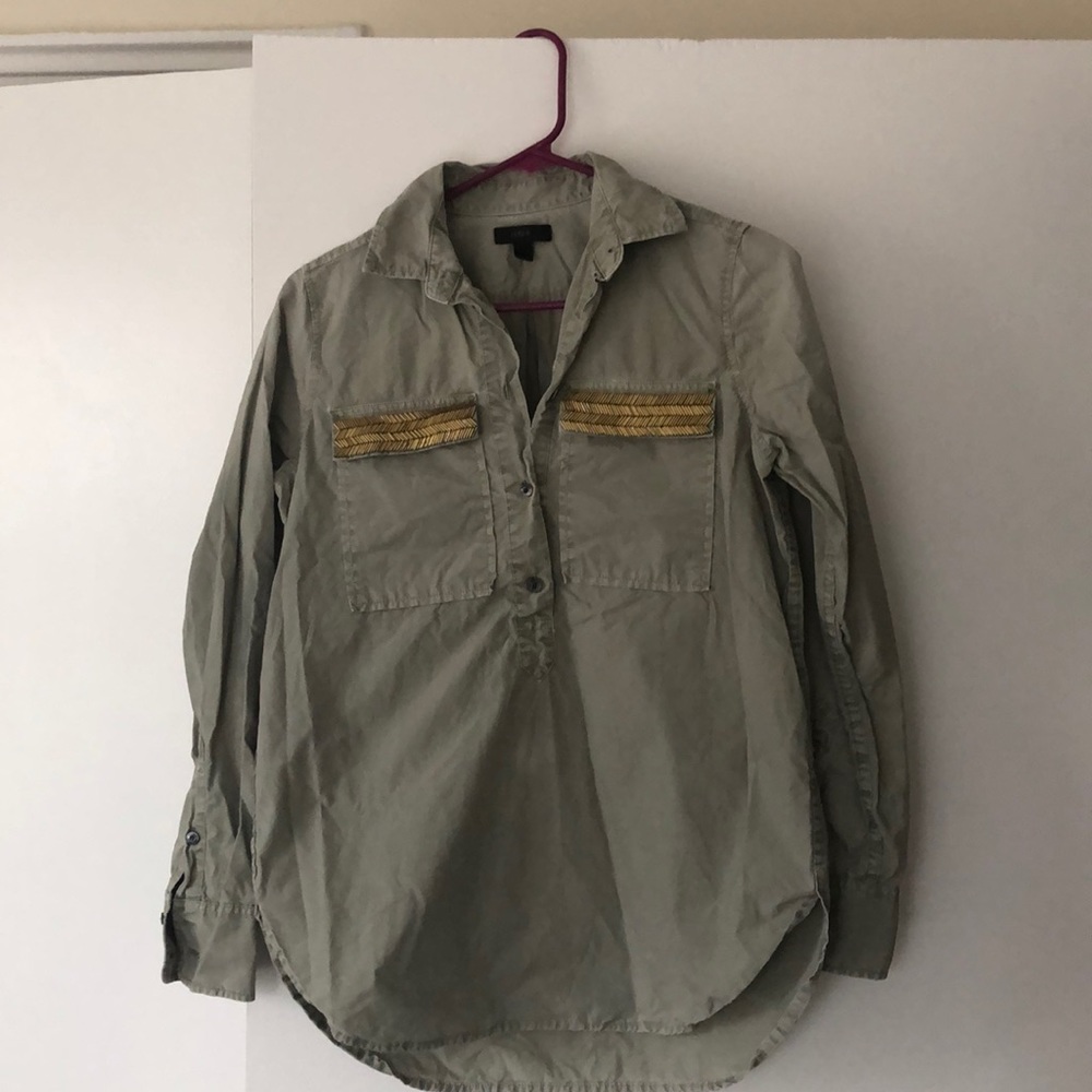 J Crew Popover shirt